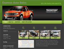 Tablet Screenshot of expressautosales.org